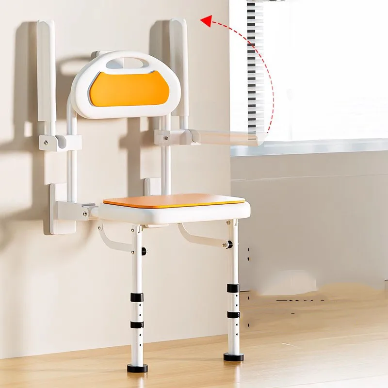 

Hallway Elderly Bathroom Chair Toilet Shower Folding Potty Stool Portable Telescopic Designer Minder Cadeira Bathroom Furniture