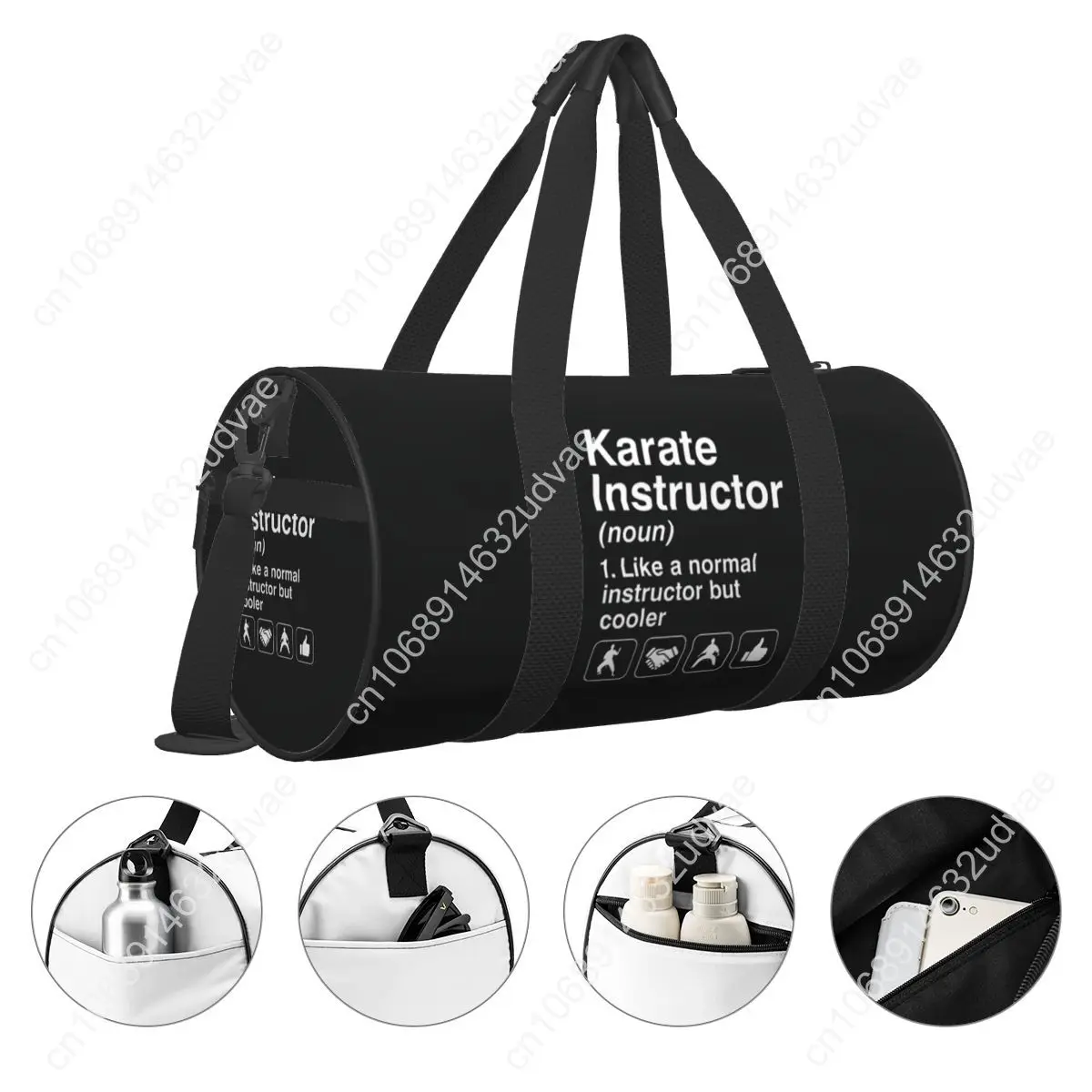 Karate Sport Bags Gym Accessories Gym Bag Oxford Men Women Design Handbag Training Retro Fitness Bag