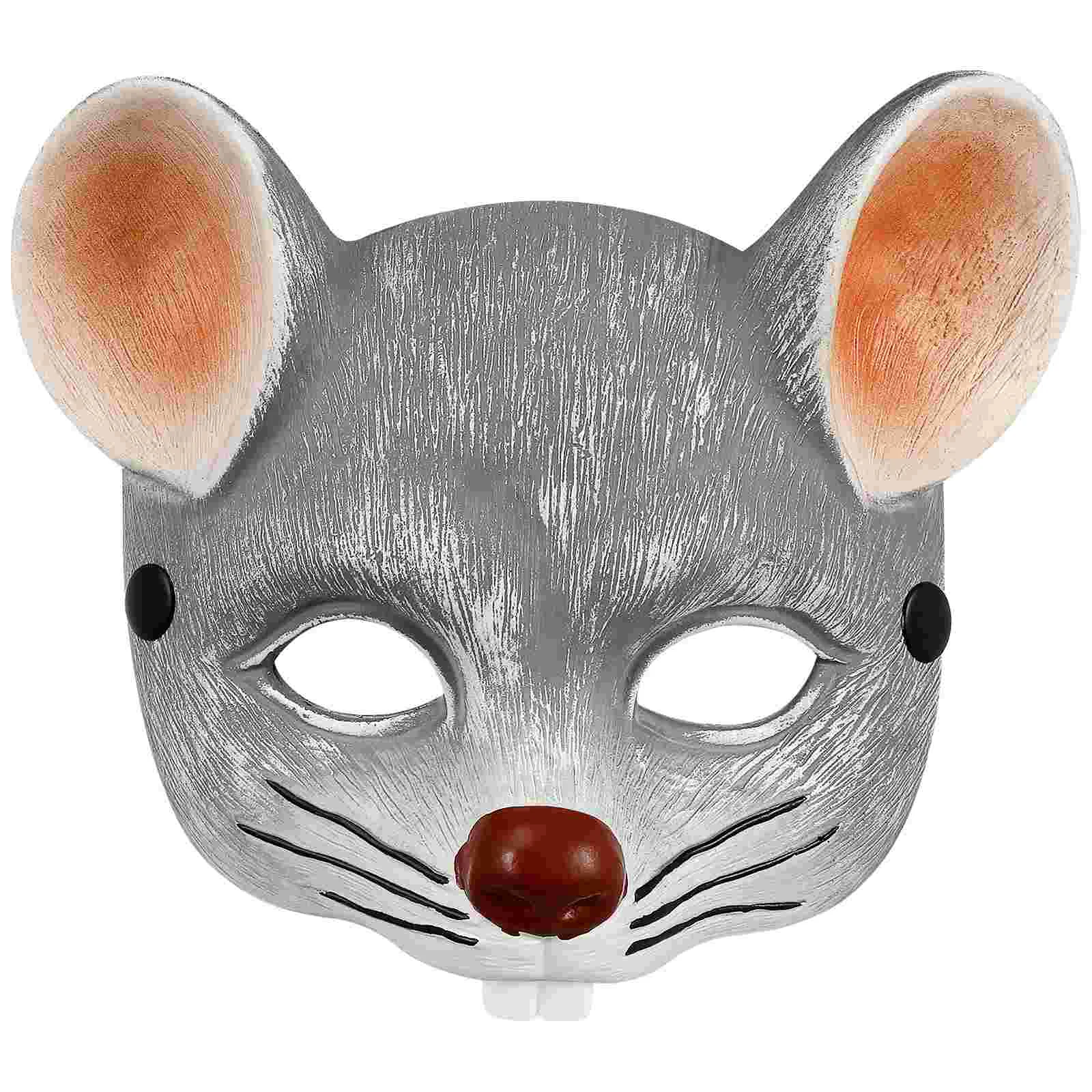 

Toy Halloween Carnival Supplies 3D Mouse Mask Cospaly Blindfold Party Light Grey Man