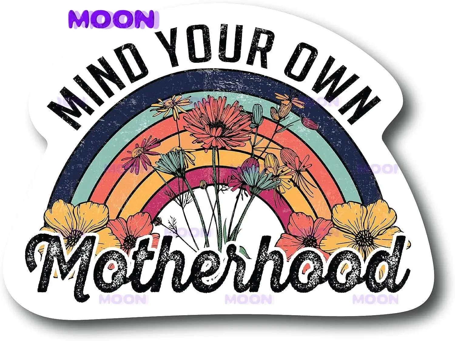 Mind Your Own Motherhood Fashion Sticker Decal Rainbow Activist Feminist Mother Personality Decal