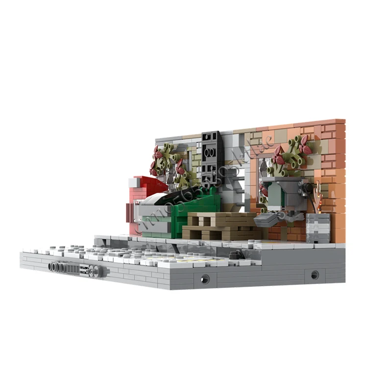 737 PCS MOC Modern City Street View Abandoned Block Building Model DIY Custom Puzzle Technology Creative Assembly Kids Toys Gift - view 5