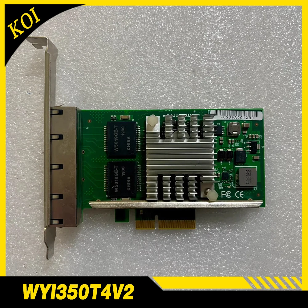 Original For Winyao WYI350T4V2 PCIe Server Vision Industrial X4 Four Port Gigabit Ethernet Card