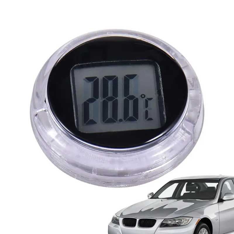 Mini Motorcycle Temperature Gauge Waterproof Mini Digital Thermometer Gauge Adhesive Pocket Thermometers For Motorbikes