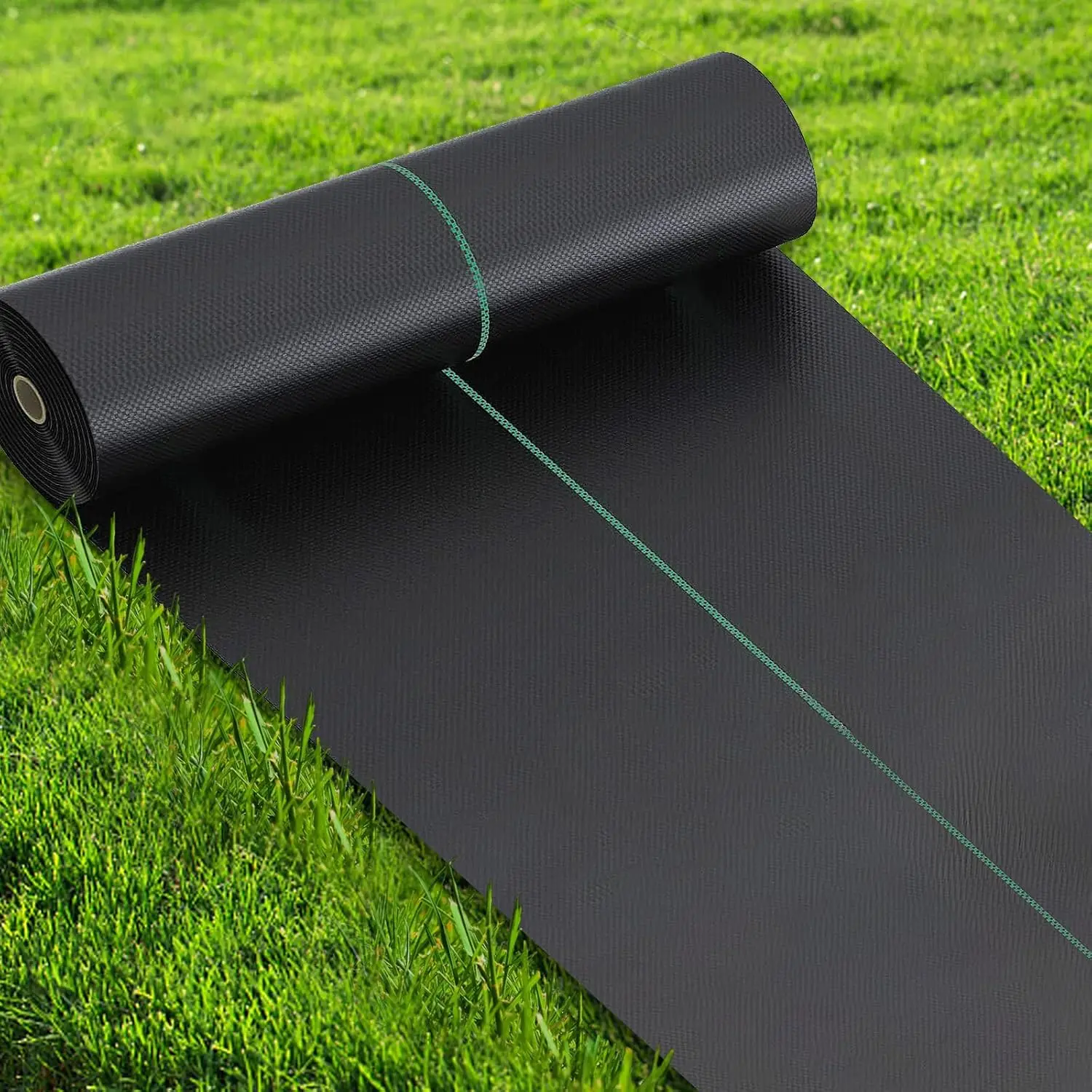 

Прочная ландшафтная ткань для борьбы с сорняками, 4 фута x 100 футов, утолщенные садовые маты для борьбы с сорняками и подложка для подъездных дорог