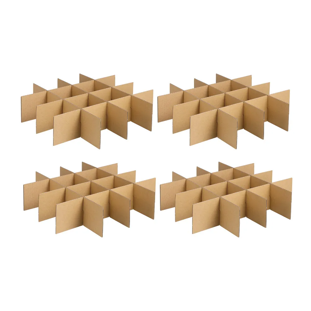 4sets-corrugated-cardboard-dividers-335x335x80mm-thickened-sixteen-grid-box-inserts-shockproof-protection-moving-supplies
