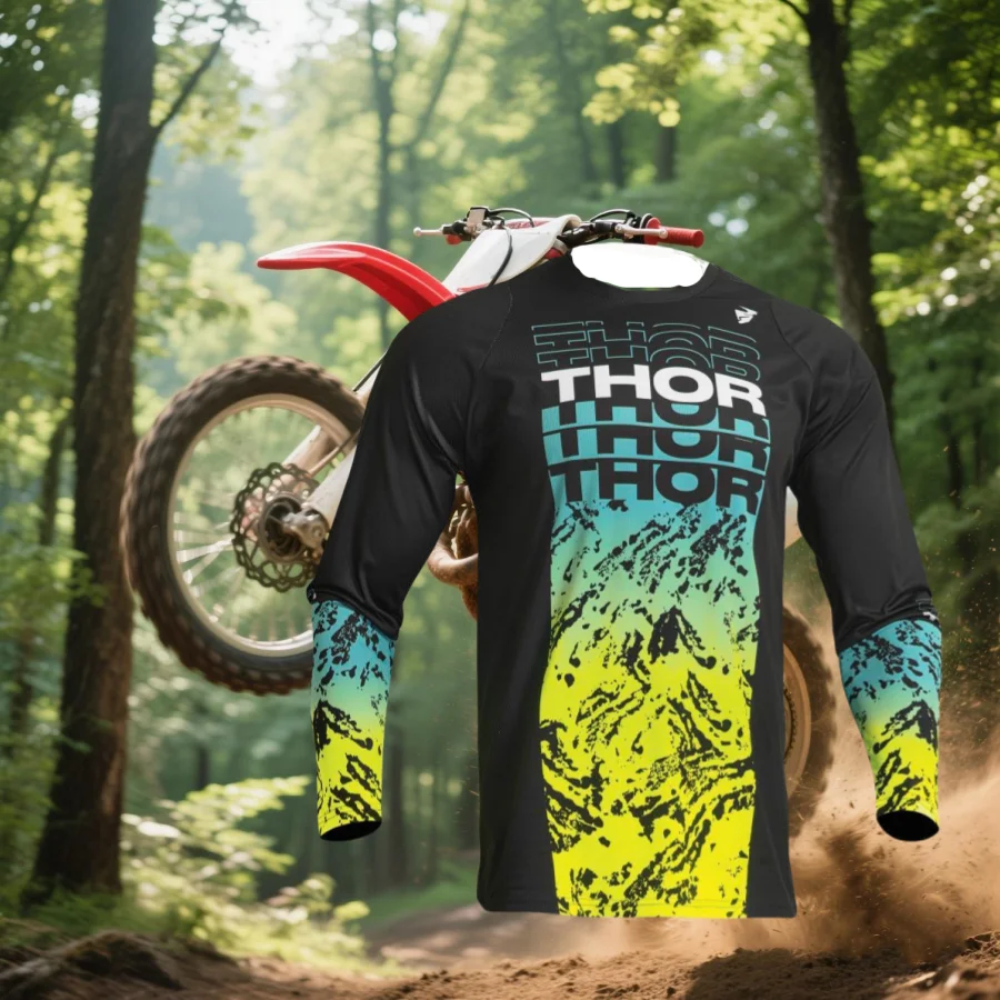 

2025Enduro MTB Bike Sleeve Jersey, Downhill Shirt, Motocross Breathable Long Sleeve Shirt, Mx Mountain Bike Clothing, Quick Dry