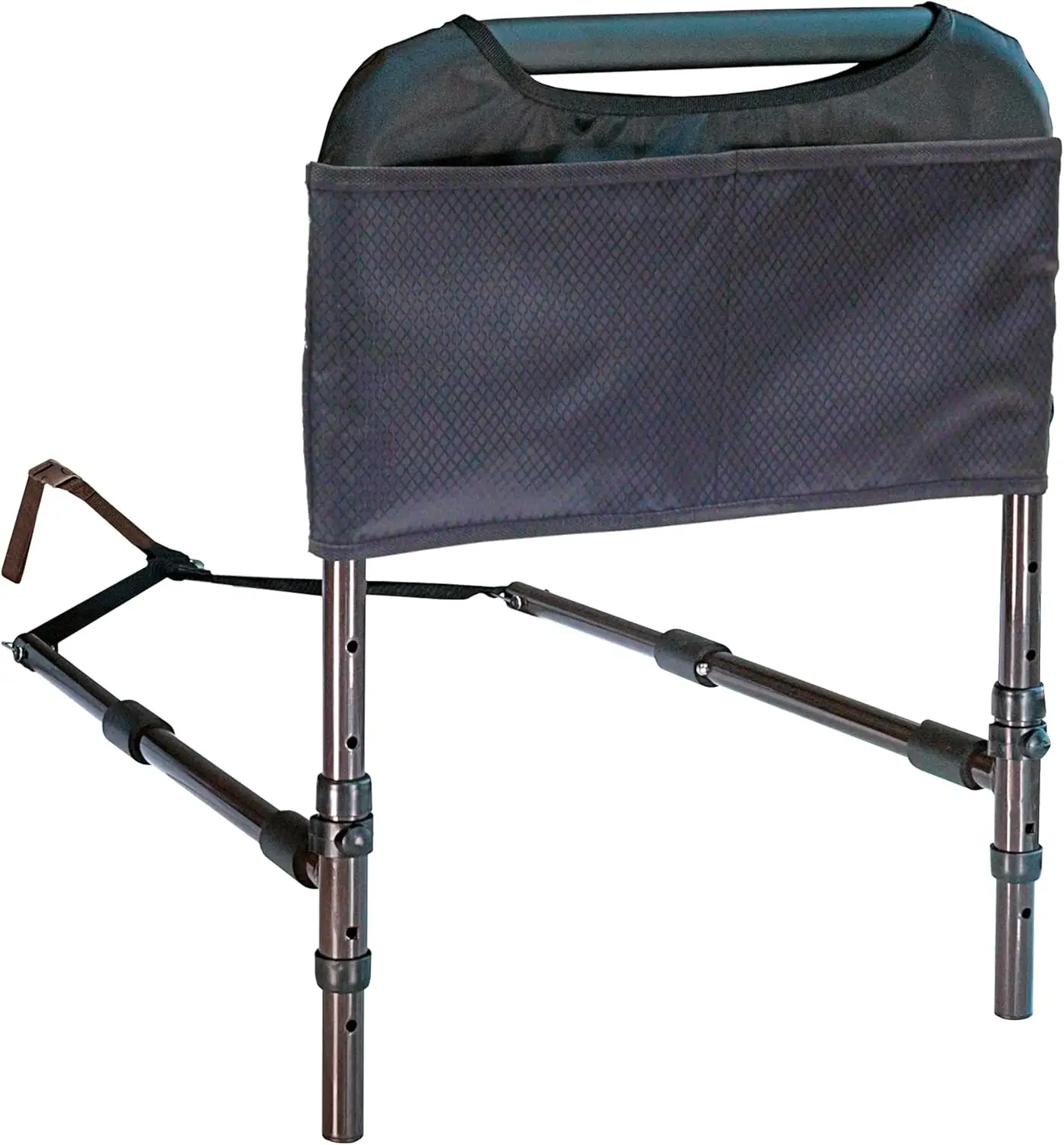 Adjustable Bed Safety Rail for Seniors, Padded Handle with Organizer, Fits King Queen Full Twin Beds, ASTM Approved