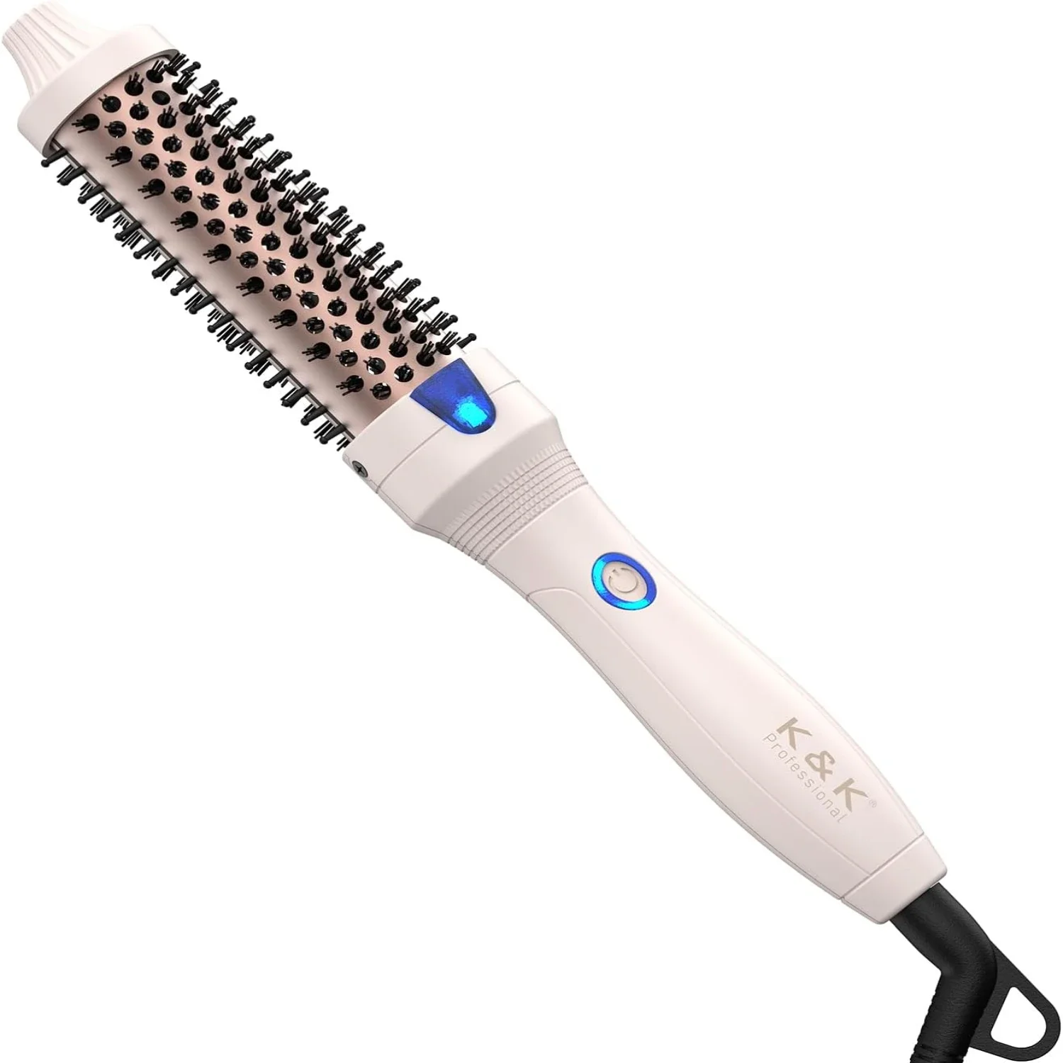 

Hot Ceramic Tourmaline Ionic Curler Brush 1.77 Inch by K&K - Create Loose & Volume Curls with Thermal Brush Curling Iron