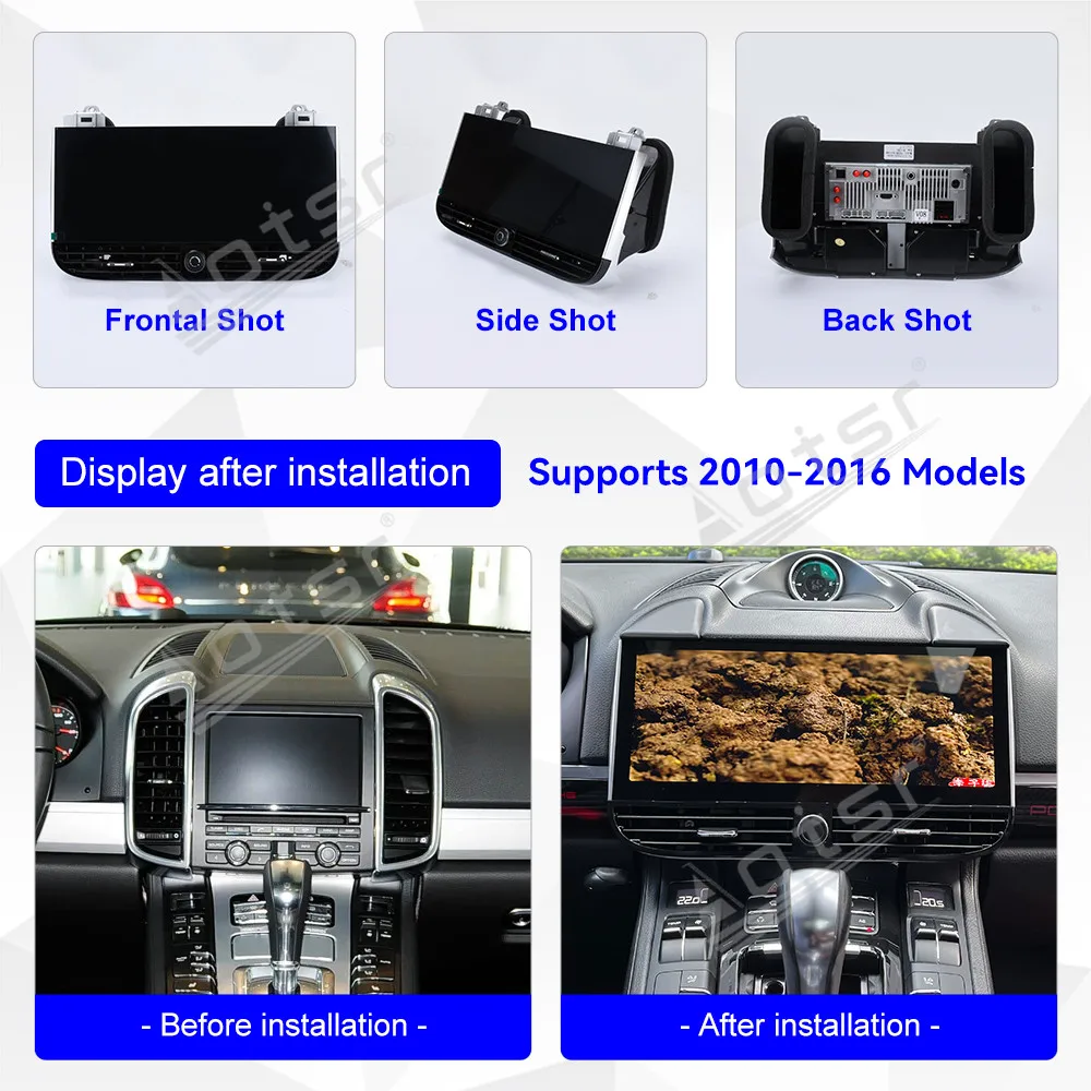 

Автомобильная мультимедийная система Android 13 для Porsche Cayenne 2010~2016: автомагнитола, GPS-навигация, стерео, видеоприемник, головное устройство