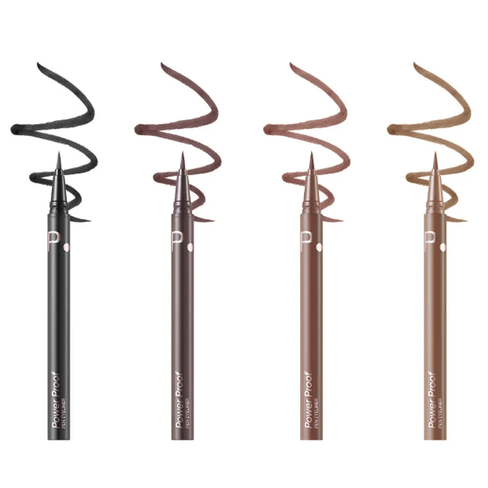 อายไลเนอร์ชนิดน้ำหัวแปรงไฟเบอร์ นุ่ม กันน้ำ ไม่เลอะ ติดทนนาน สำหรับเขียนขอบตาแบบปีกแมว สำหรับดวงตาแพ้ง่าย สไตล์เกาหลี