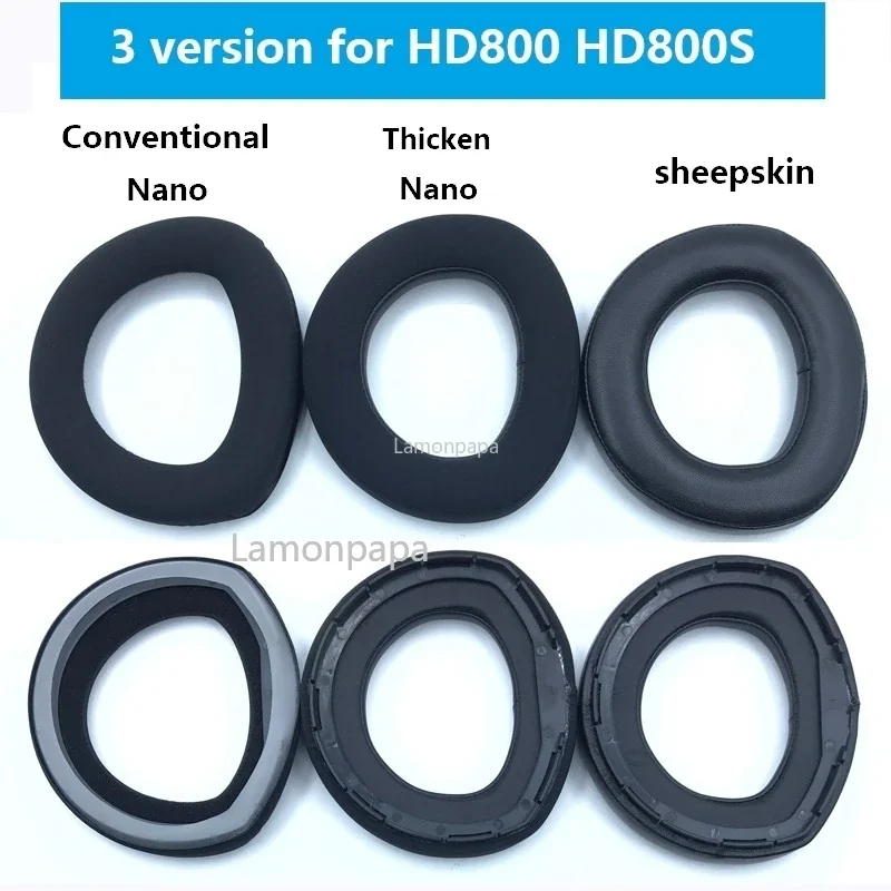 Replacement Sheepskin Earpads for Sennheiser HD800 HD800S Nano Ear Pads Headband Covers Cushion for Sennheiser HD800S Headphone