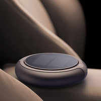 New Air Purifier Solar Charging Car Ionizer HEPA Filter Ion Deodorant Air Fresh Usb Ozone Generator Vehicle Electric Home Gift