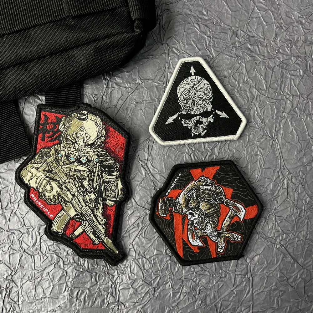 Destroyer Function Ins Style Stickers for Clothes Tactical Backpack Patches Military Patch Hook&Loop Night Ghost Morale Badges