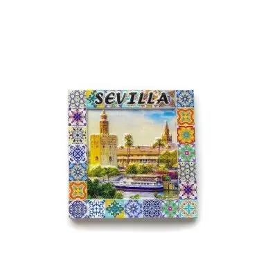 Seville Scenery Magnetische koelkastmagneten Creatieve internetberoemdheid Culturele en creatieve handgeschilderde magnetische stickers Decorat