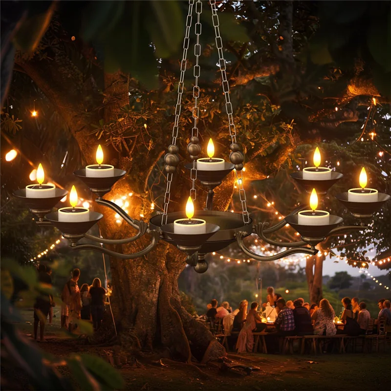 

【Hot-Selling!】Solar Lights Outdoor Solar Candles Outdoor Waterproof Flameless Candle For Lanterns Patio Garden Camping