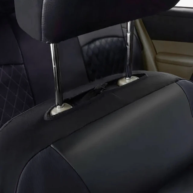 All Season Quited PU Leather Car Seat Cover Full Surrounded Seat Protector Waterproof Universal Fit Sedan Suv Pick-up Truck Seat 5