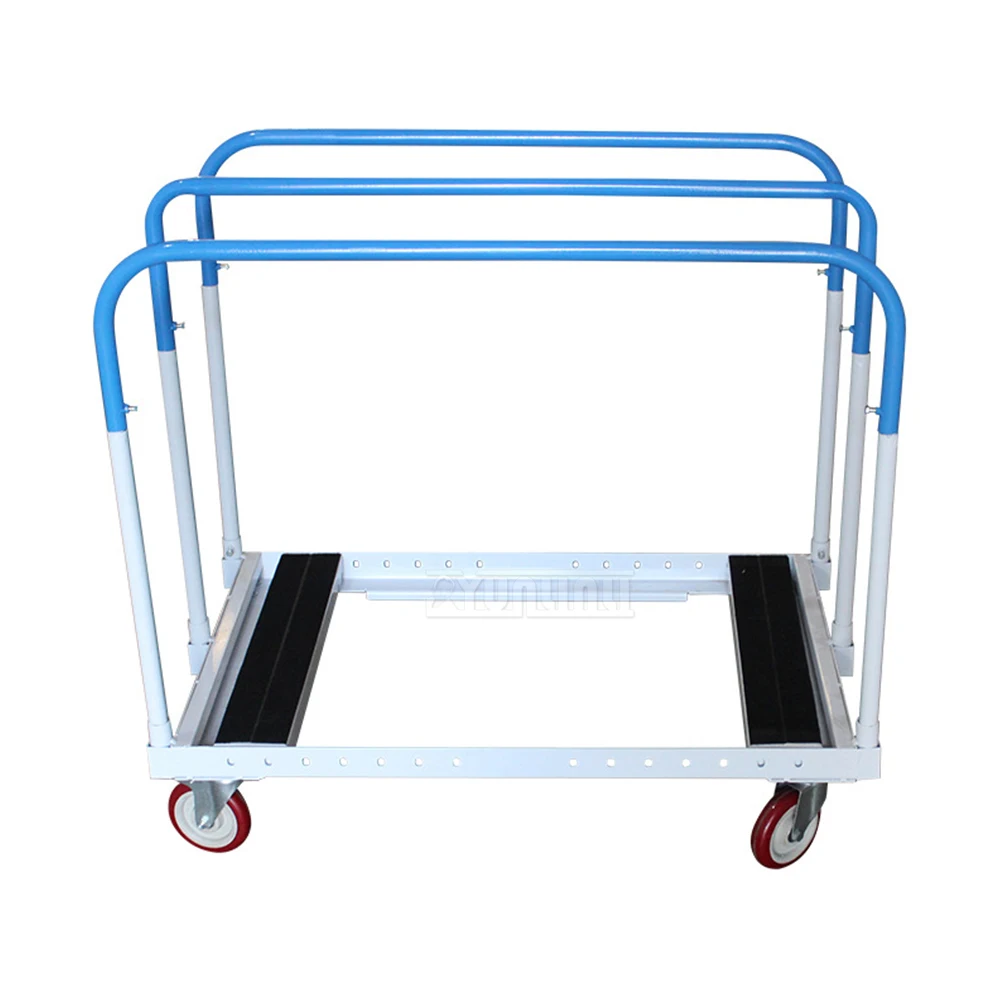 Heavy-Duty Material Transfer Cart Push-Pull Gypsum Tool Cart with Universal Brake Wheel for Home Improvement