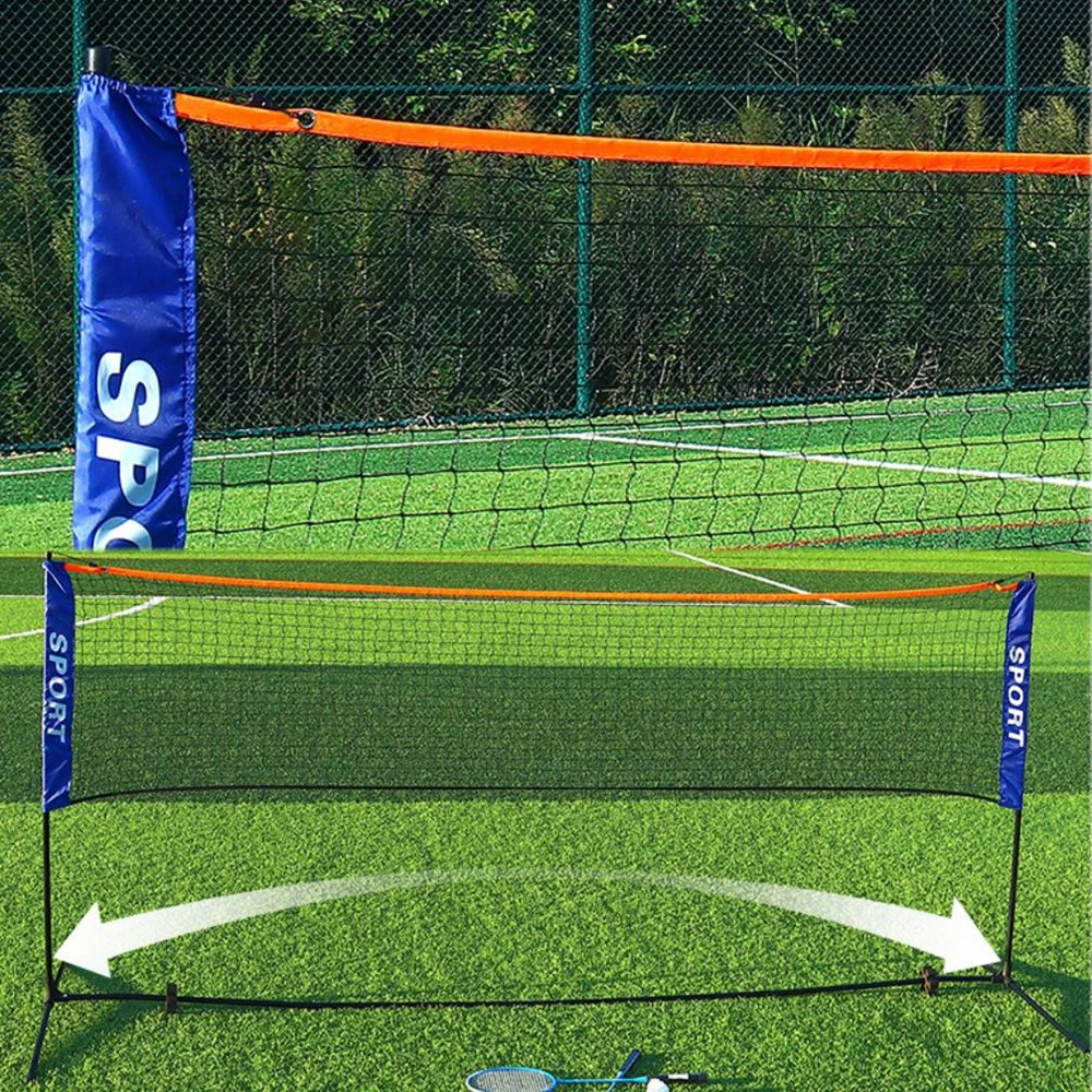 3.1-6.1M Portable Folding Standard Professional Badminton Net Indoor Outdoor Sports Volleyball Tennis Training Square Nets Mesh