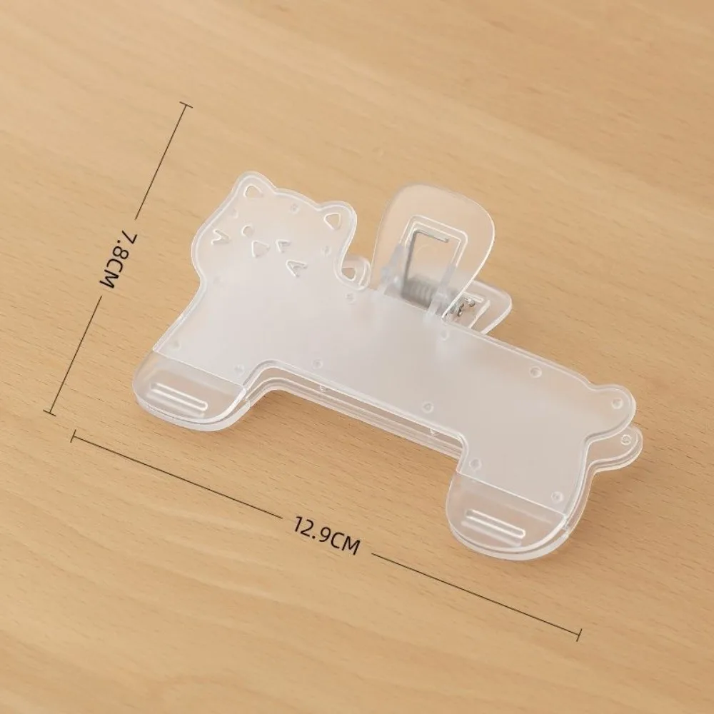 

Portable Transparent Fixed Book Clips Cute Cat Reading Aid Reading Aid Book Clips Anti-slip Durable File Holder Office