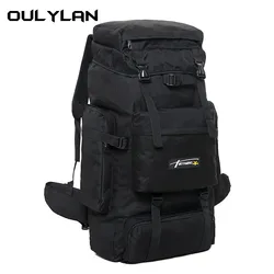 Oulylan 70L Tactical Outdoor Mountaineering Bag Camo Tactical Backpack Men's Large Capacity Travel Backpack