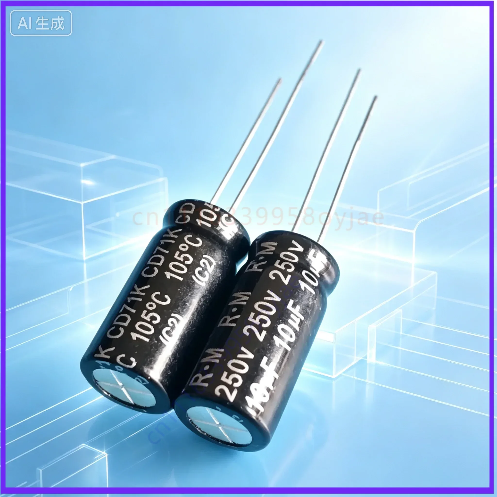 for Tweeter Speaker 10UF 250V NP Non‑Polar Capacitor 10*20mm   40pcs