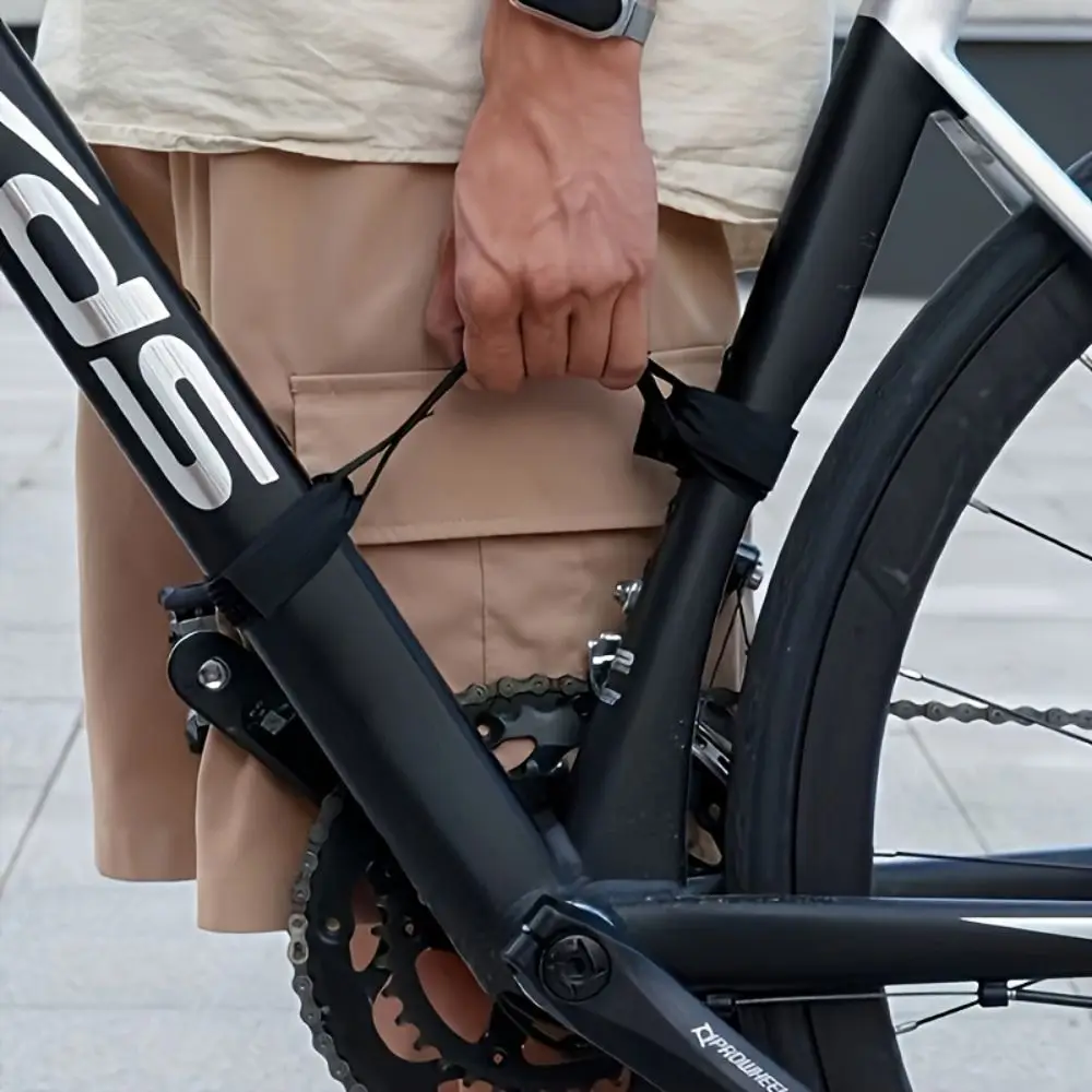 

Nylon Material Bicycle Carrying Strap Black Color Organization Straps Bike Equipment Effort-Saving Design Tie Strap