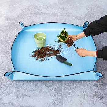 Neue Home Gartenarbeit Liefert Pflanz Matte Blumentopf Pad Faltbare Garten Pflanze Blumentopf Wiederverwendbare Umpflanzen Wasserdichte Matten