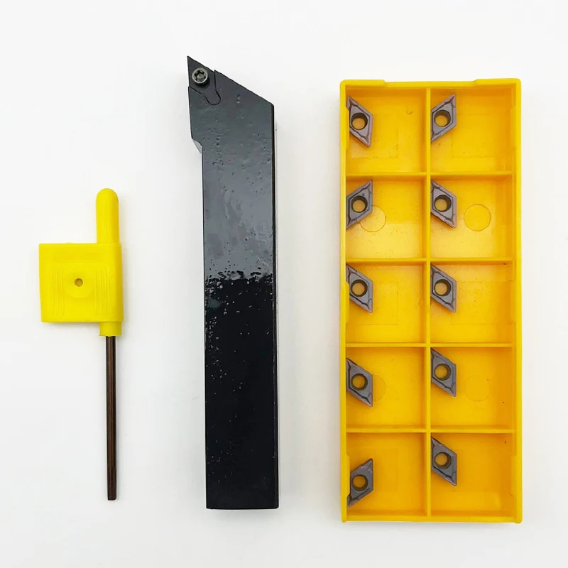 SDJCR1010H07 SDJCR1212H07 SDJCR1616H07 Utensile per tornitura esterna SDJCR Barra di supporto 10PCS DCMT070204 Inserto in metallo duro Set tornio CNC