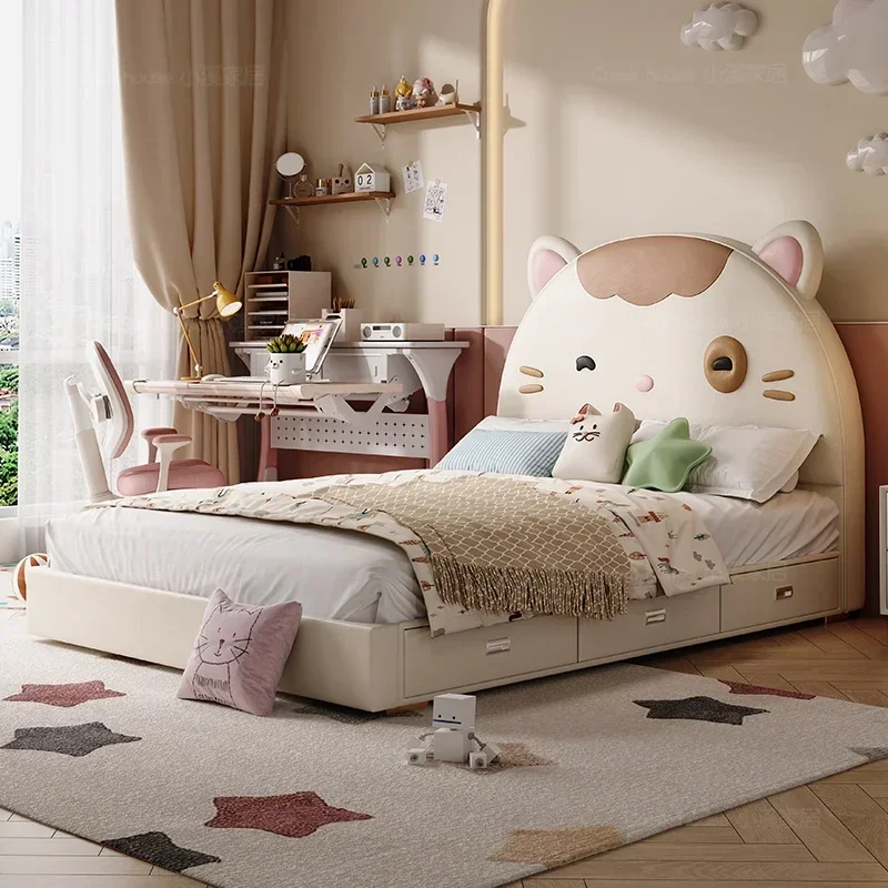 Luxury Sleeping Bed Unique Safe Platform Sleeping Princess Design Comfortable Cheap Bed Soft Camas De Casal Trendy Furniture