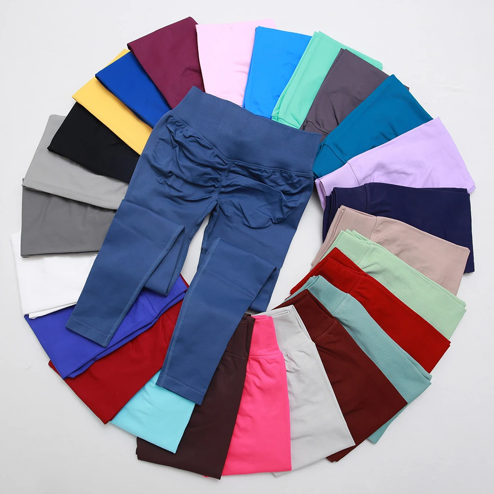 

dynamic Impact Shorts with logo Scrunch Butt Yoga Seamless push up pant Women Low Ribbed Band Gym Shorts Fitness Workout Tights