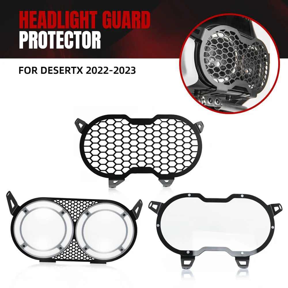 

2024 Fit For Ducati DesertX Accessories Motorcycle Aluminium Headlight Protector Light Cover Protective Guard Desert X 2022 2023