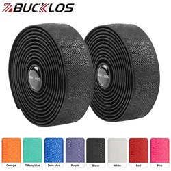 BUCKLOS Road Bike Handlebar Tape Anti-Slip Bike Handle Bar Tape with Bar End Plugs Anti-Vibration Cycling Wrap Durable Bar Tapes