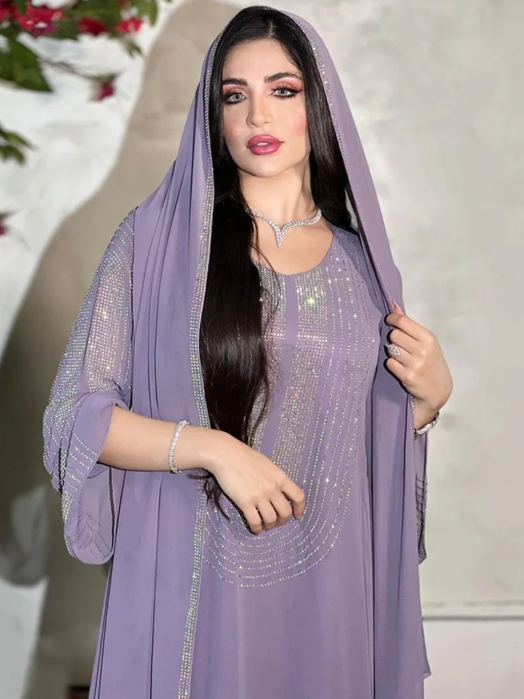 Ramadan Eid Abaya Embroider Dubai Turkey Muslim Hijab Dress Islamic Clothing African Dresses For Women Robe Musulmane Djellaba