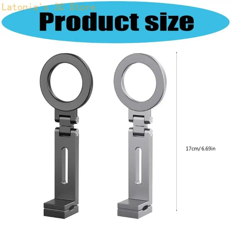 Starke Klemme, magnetischer Telefonhalter, 4000 g g Magnetverschluss, faltbar für Reisen, sichere leise – Detail 6