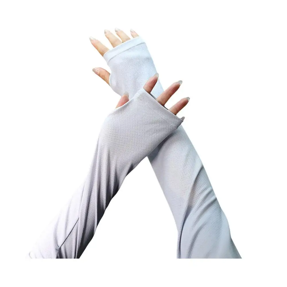 AliExpress YJSFG HOUSE Men's Loose Driving Sun Protection Sleeves Summer Sunshade Ice Silk Sleeve Women's Thin Cycling Elbow Gloves Sport Arm Guards