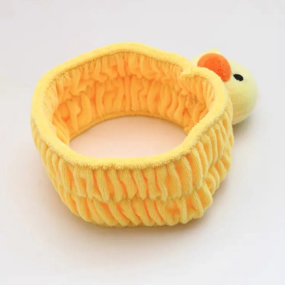 Criança cocar pequeno pato amarelo bandana lavagem rosto maquiagem headwear presente engraçado titular de cabelo feminino senhora menina acessório de cabelo