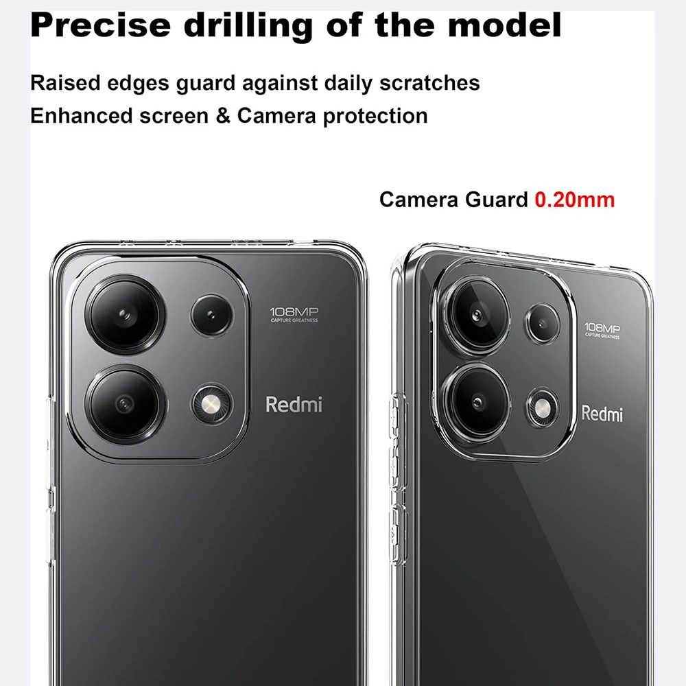 Weiche Silikon Soft Case Für Xiaomi Redmi Hinweis 14 13 12 11 10 9 8 7 6 5 Pro Plus 8T 9T 10T 11 12T 4G 5G 9S 10S 11S 12S 12C – Detail 2