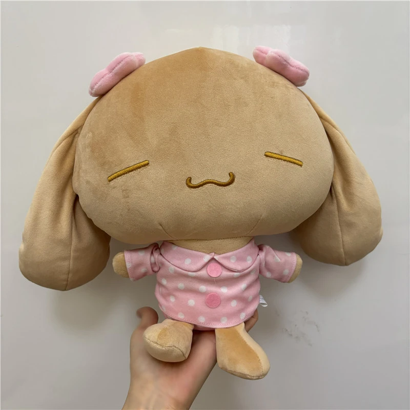 Large Mocha Dog Plush Toys Pajamas 30cm Kawaii Stuffed Animals Cute Anime Plushie Soft Doll Kids Girls Toys Birthday Gift