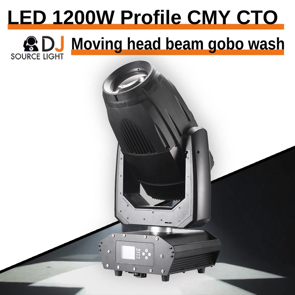 LED 1200W CMY CTO Profile Moving Head Light Disco Party Stage Moving Head Lights Beam Gobo Wash Effect DJ Lighting YUER