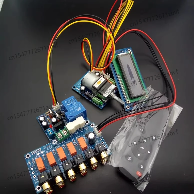 Remote control volume control board motor potentiometer modified power amplifier automatically adjusts volume APLS