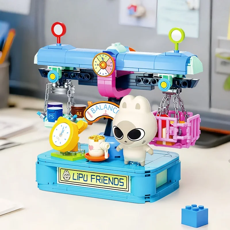 

Милые комбинированные строительные блоки, идея-головоломка, детские игрушки, настольная модель, коллекция подарков, комплект украшений для дома, коллажа