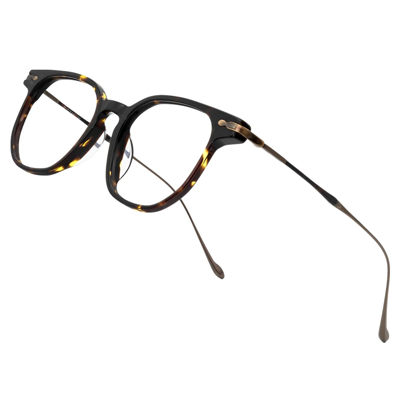 

Japanese Style Retro Glasses Frame Wide Edge Acetate Big Framework Eyeglasses Unisex Ultra Light Polygon Design Eyewear