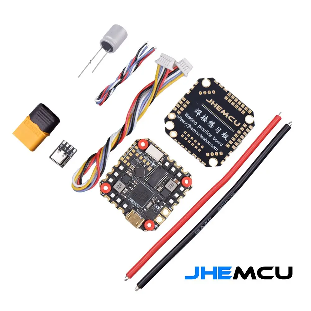 JHEMCU GHF745AIO F745 AIO Flight Controller 40A 50A 4in1 ESC 3-6S BLHELI_S Dshot600 32-bit FPV Drone Quadcopter