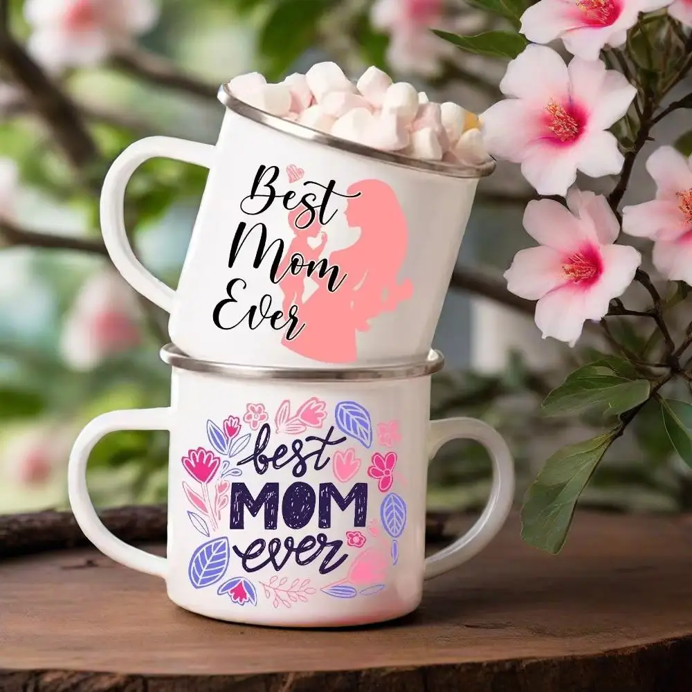 Tazas de café divertidas y originales de Navidad, tazas de café para mamá, taza de bebida para madre, tazas de té esmaltadas, taza de cerveza, artículos para beber bonitos