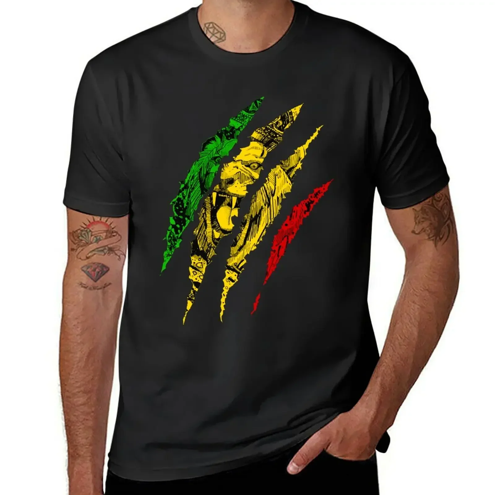 

Warrior Lion of Judah King Rasta Reggae Jamaica Roots T-Shirt funnys new edition vintage mens funny t shirts