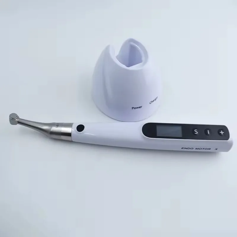 Dental Endo Motor with Apex Locator 16:1 Contra Angle with Files Holders Reciprocating Root Canal Surgical Equipment
