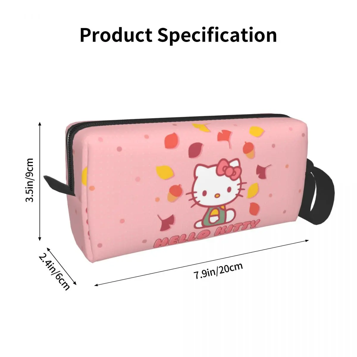 Hello Kitty tas kosmetik กระเป๋าแต่งหน้าผู้หญิงกระเป๋าจัดระเบียบกระเป๋าเข้าห้องน้ำกันน้ำสำหรับการเดินทาง