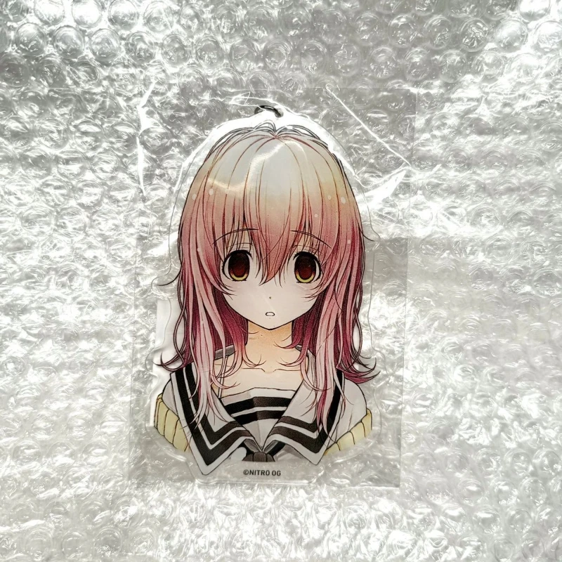 Anime YOU and ME and HER A Love Story Muko Aoi Sone Miyuki Saya Cosplay Keychain Acrylic Pendant Keyring Key Chain Bag Accessory