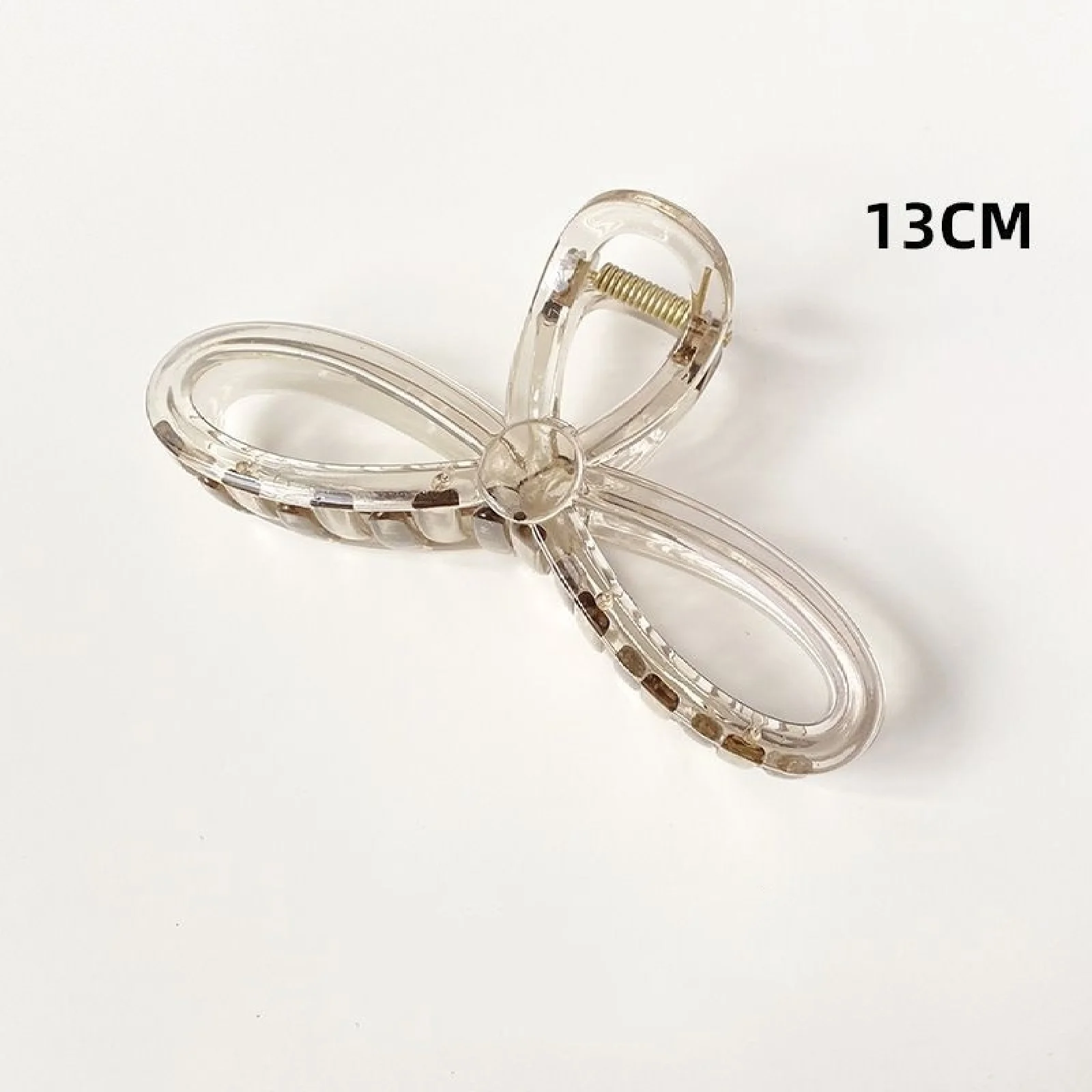 1PC grijs blauwgroen, heldere jelly grijpclips, haarclips, temperament, eenvoudig, haarkaarten, groot, premium, achterhoofd, haaienclips