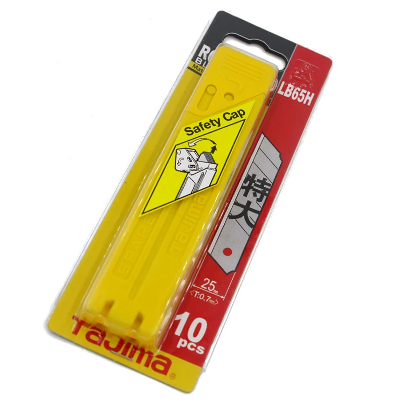 TAJIMA LB65H 25mm 1102-0201 Utility knife Wallpaper blade Industrial large replacement blade Cutting blade 10 pieces